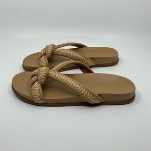 Eric Javits Notti Peanut Braided Knot Slide Sandals